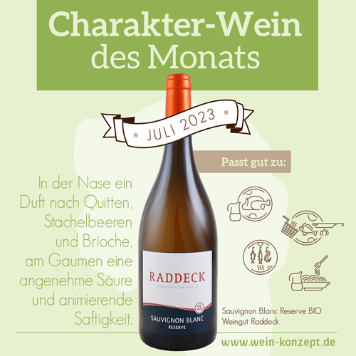 Charakter-Wein des Monats Juli